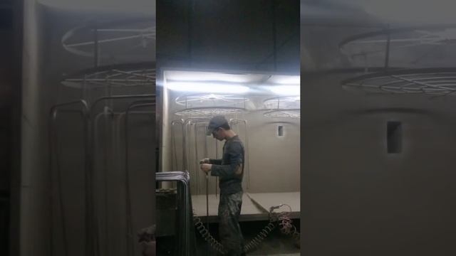 Работа как есть! Полимерная (порошковая) покраска метала. Детали для сушилки белья. смотреть онлайн