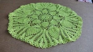 Ажурная салфетка "Час досуга" диаметр 34 см