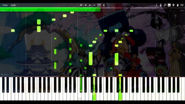 One Piece - Opening 22 『 Over The Top』| (Synthesia Piano TUTORIAL + SHEET MUSIC) смотреть онлайн