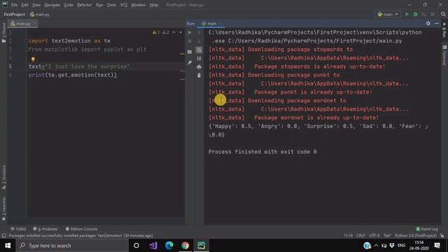 Text to Emotions in Python | Python Emotion Detector | Python Tutorials | #Python | #CodeStudio