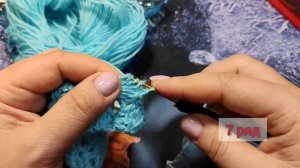 Шикарный бактус крючком для начинающих. 1 часть. Пошаговый - порядный мастер-класс. 1-10 ряд