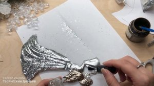 Рождественский ангел своими руками. Простая поделка из фольги/DIY Christmas angel