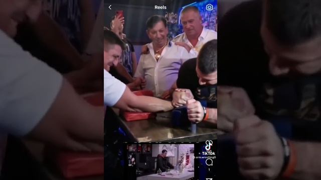 Kristijan Golubovic izgubio u obaranje ruke. Armwrestling!