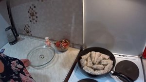 Минтай жареный, с добавлением майонеза