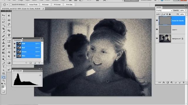 How To Add Film Grain With Luminosity Masks In Photoshop смотреть онлайн