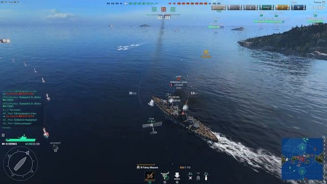 HMS Hermes. Бронированный авианосец в World Of Warships.