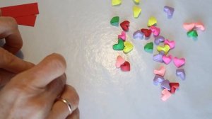Оригами 3D сердечки  своими руками. Como hacer corazoncitos de papel.Origami Paper hearts.