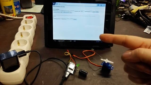 Wemos d1 websocket servo control