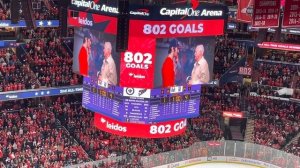 Alex Ovechkin 802nd Career Goal LIVE in Arena with Reaction and Gordie Howe Video