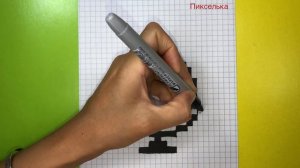 Как Нарисовать Кавайный Глобус по Клеточкам ? Рисунки по клеточкам #рисунки #поклеточкам #pixel