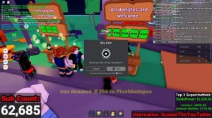 ??Donating THOUSANDS Of ROBUX!?| Blimping Every HOUR?! | Pls Donate Top Donator! | !roblox