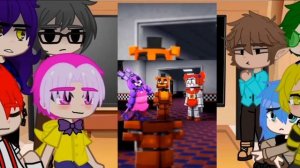 реакция клонов на фнаф (разные части)