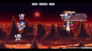 [Touhou Lost Word global] Fire Elemental EX Fireless 13p farm (8p MV Myon 5p Ehecc)