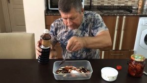 Семга в соевом соусе.