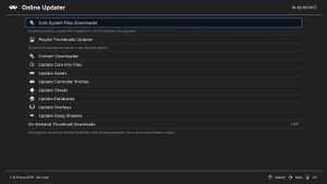 RetroArch: Core System Files Downloader