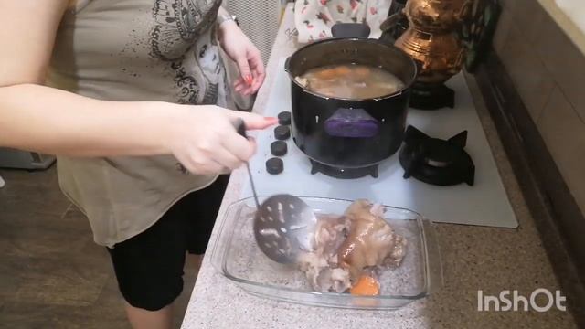 Холодец с индейкой без желатина