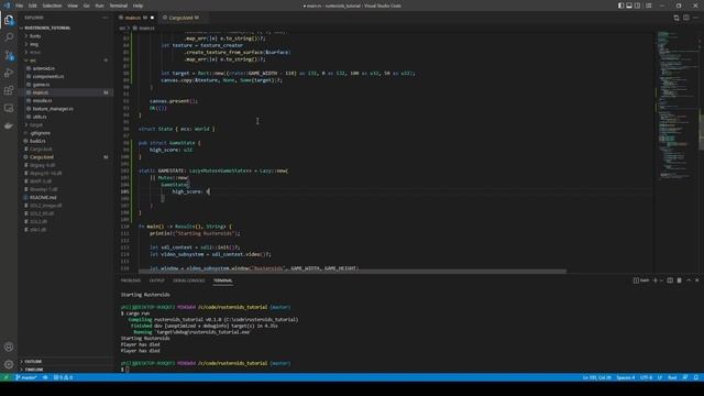 Rusteroids Tutorial 16 | Storing High Score in a Global State Struct | Electro Cat Studios смотреть онлайн
