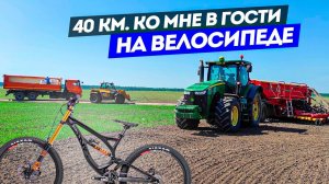 Конец подсева «клочков» с Väderstad Rapid A600C на JD-8335r, КАМАЗ и JCB.