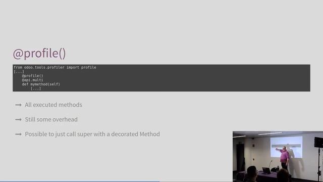 Odoo Experience 2018 - Code Optimization: How to Profile Your Code смотреть онлайн