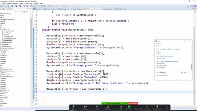 JAVA INTERFACE , use interface Measurable add sportteam смотреть онлайн