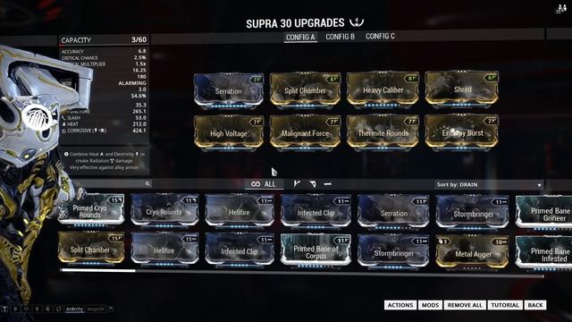 Warframe - Quick Look At Supra (4 Forma) смотреть онлайн