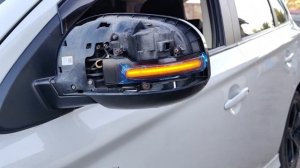 Динамические поворотники в зеркала Mitsubishi Outlander 3 ч.1