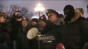 Митинг на Манежной. Глава ГУВД Москвы Колокольцев обращается