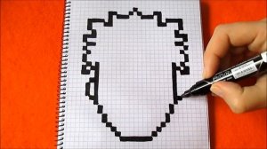 Наруто Манга Как рисовать по клеточкам Шаг за шагом Manga Naruto How to Draw Pixel Art