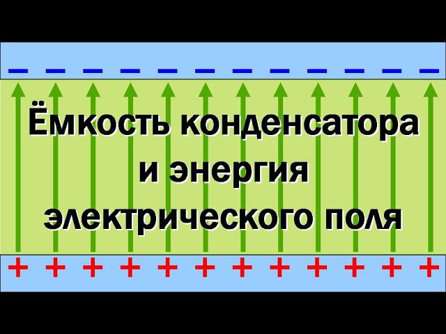 Ёмкость конденсатора и энергия электрического поля
