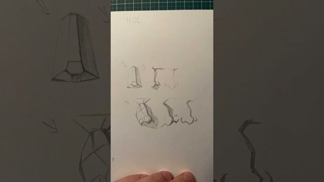 Как рисовать нос