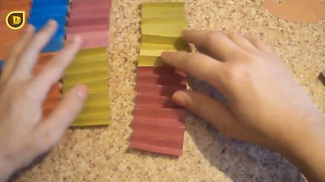 Как сделать аппликацию из цветной бумаги  #DIYpapercraft