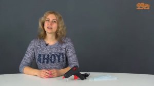 Термопистолет клеевой электрический, 40 Вт и прозрачный клеевой стержень