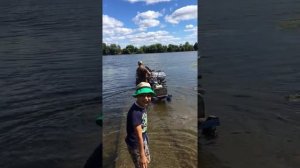 Мотоблок с лодкой