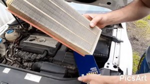 Замена воздушного фильтра на Passat CC своими руками.