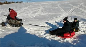 ПОКАТУШКИ НА ВАТРУШКАХ!!! ЕЩЁ ОДИН СПОСОБ КАТАТЬСЯ НА МОТОБУКСИРОВЩИКЕ!