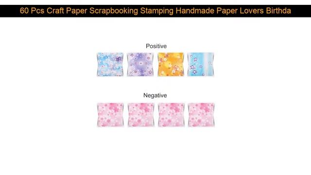 60 Pcs Craft Paper Scrapbooking Stamping Handmade Paper Lovers Birthday Origami 147x147mm Double Si смотреть онлайн
