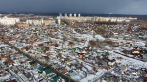 город Пенза микрорайон Маньчжурия улица Луговая зимой