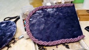 Бархатная сумочка своими руками #вышивка #сумочка
