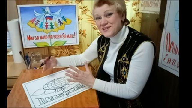 Занятие  №8  на тему: «Голубь мира над родиной». Акварель, гуашь, А-3. смотреть онлайн