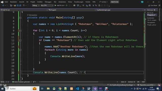 Add a new element to a List in C# смотреть онлайн