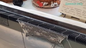 ЖАККАРД. Двуцветный узор ЛАПКИ. Мастер класс. Вязание на вязальной машине.НЕВА-2 Нева-1 Северянка