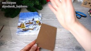 Поделка зимнее окно из рамки для фото/новогодний декор своими руками/christmas ornament