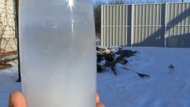 Пирамиды и замерзание воды на морозе