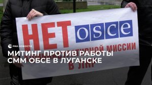 Митинг против работы СММ ОБСЕ в Луганске