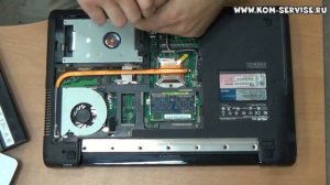 Инструкция по замене памяти, жесткого диска, WI-FI и DVD RW ноутбука ASUS X52.