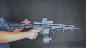 Сборка автомата на орбизах Samby TAC M416SS с дисплеем