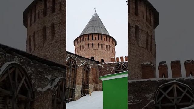 Зимний Смоленск. Старинная крепость 16 век #смоленскаяобласть #смоленск