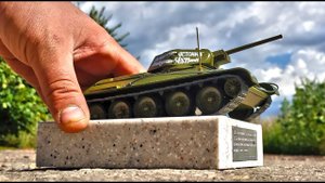 Мой макет 1/43 ПЕРВЫЙ ПАМЯТНИК танку Т-34 из мрамора масштаб 1/43. Про машинки.