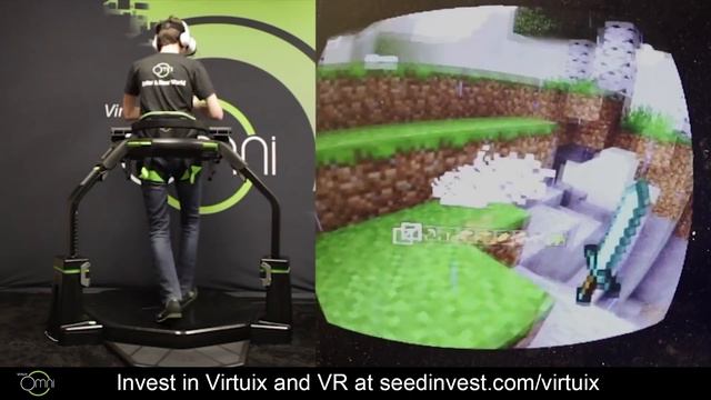 Watch Minecraft on the Gear VR Using the Virtuix Omni смотреть онлайн