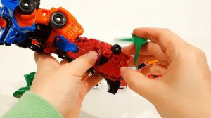 Tobot Mini vs VRangers Mini Master GigantSaver KingFortran Trino Sharkross LeoBulls Transformation